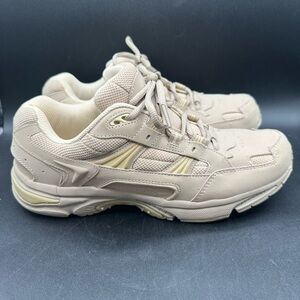Vionic Womens 23 Walk Taupe Leather Performance Walking Shoes Sneakers Sz 9